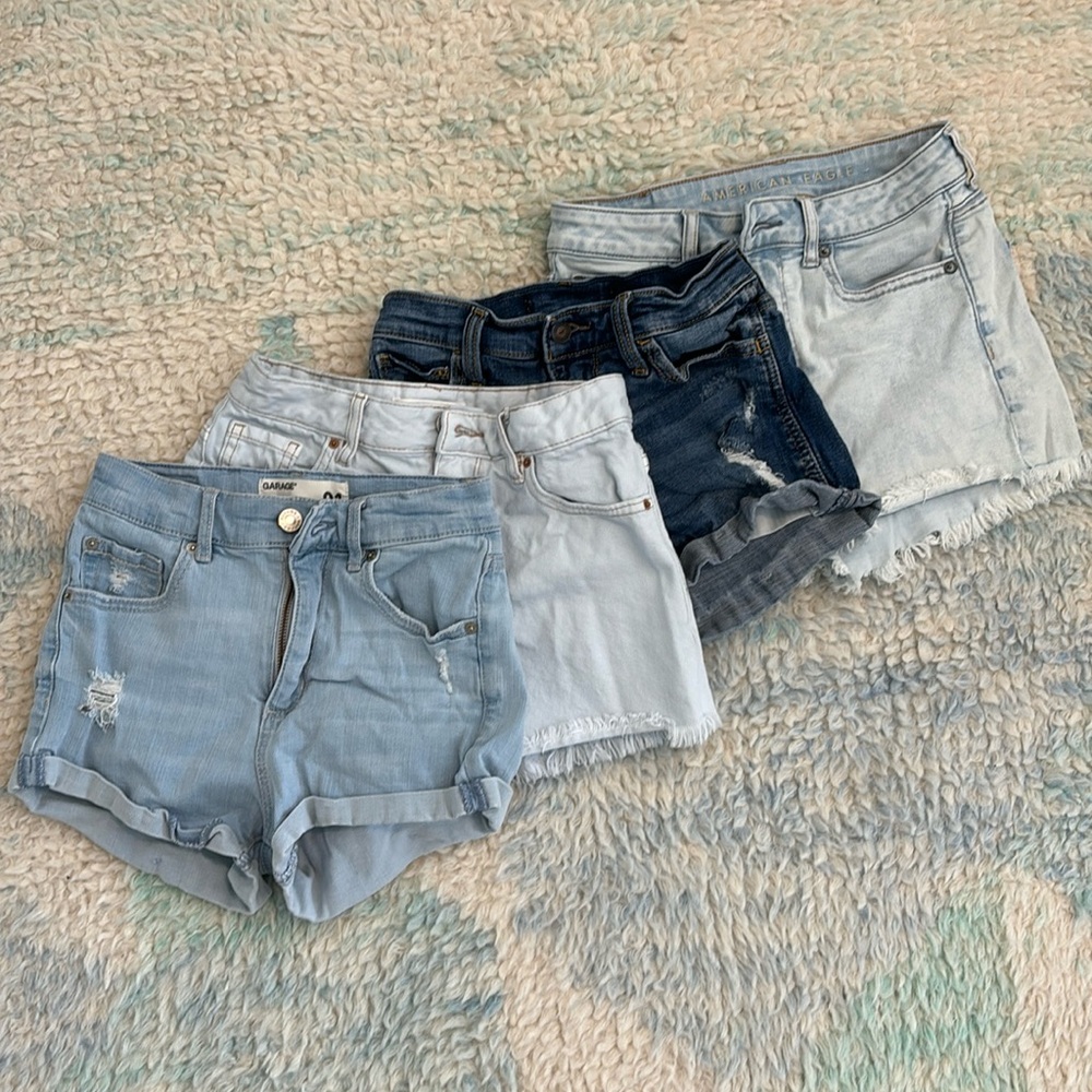 Garage, PacSun, American Eagle Jean shorts